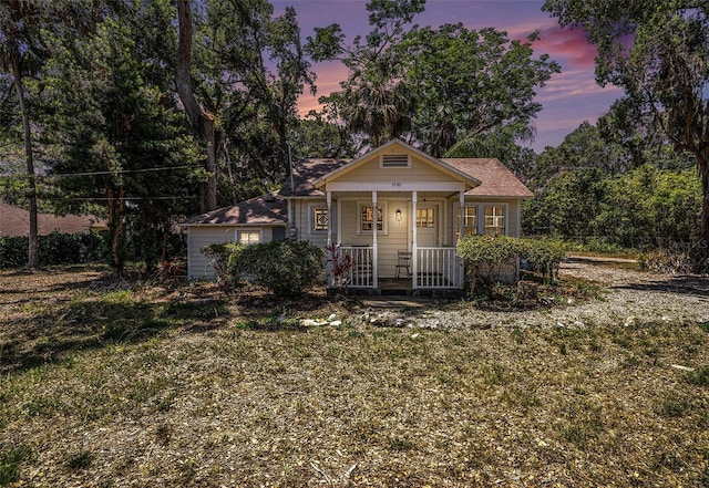 bungalow-style house featuring a porch
