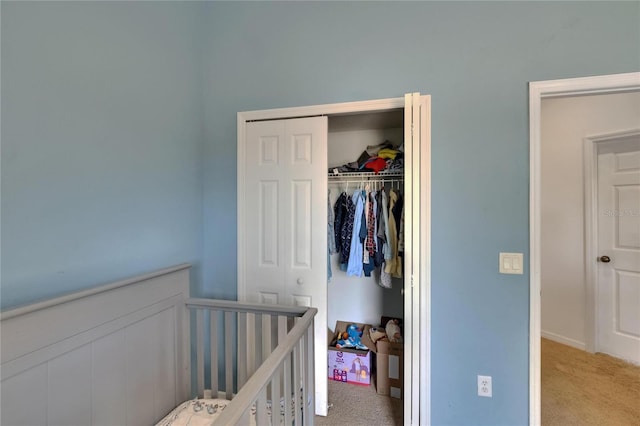 13421 Sydney Rd, Valrico, FL 33594 - bedroom featuring light carpet and a closet