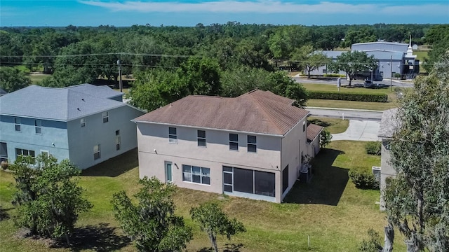 13421 Sydney Rd, Valrico, FL 33594 - bird's eye view featuring a wooded view