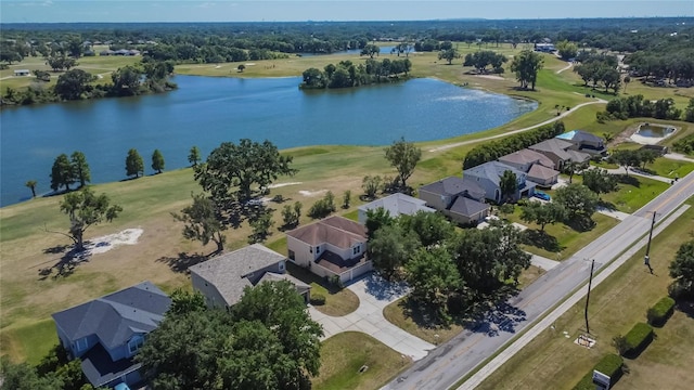 13421 Sydney Rd, Valrico, FL 33594 - aerial view featuring a residential view, a water view, and golf course view