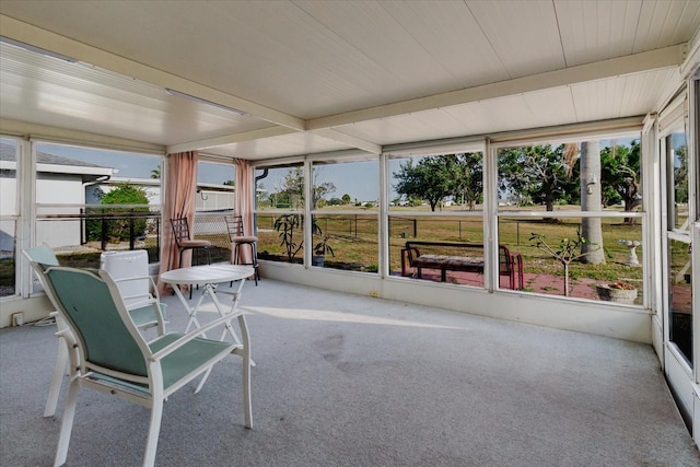 sunroom featuring a wealth of natural light