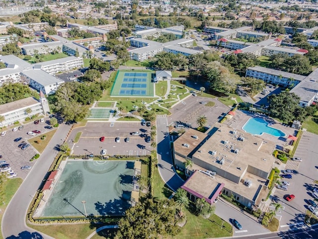2310 Denmark St Unit 30, Clearwater, FL 33763 - aerial overview of property's location featuring a pool