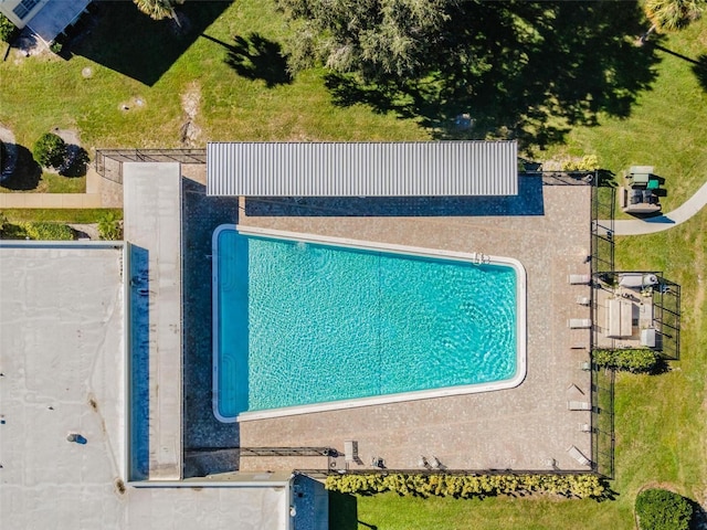 2310 Denmark St Unit 30, Clearwater, FL 33763 - drone / aerial view of a pool area
