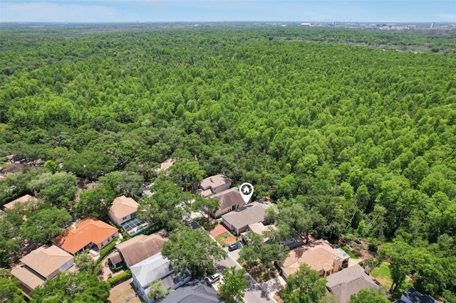 15324 Sherwood Forest Dr, Tampa, FL 33647 - aerial perspective of suburban area with a forest