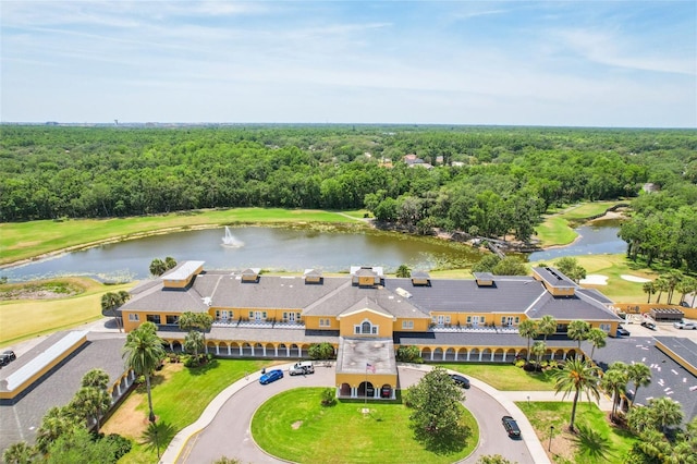 15324 Sherwood Forest Dr, Tampa, FL 33647 - aerial view of a forest, a nearby body of water, and a golf course