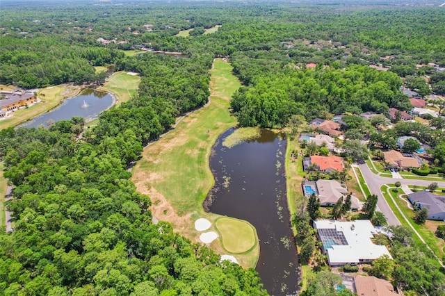 15324 Sherwood Forest Dr, Tampa, FL 33647 - aerial view of property's location with a large body of water, a golf club, a forest, and nearby suburban area