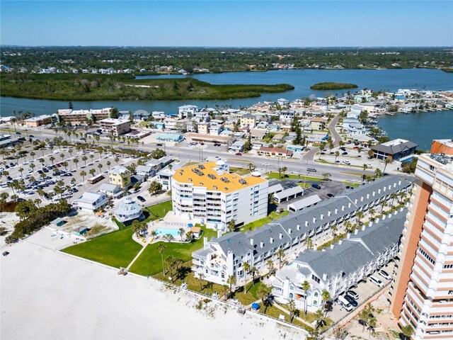 17960 Gulf Blvd Unit 111, Redington Shores, FL 33708 - birds eye view of property with a water view