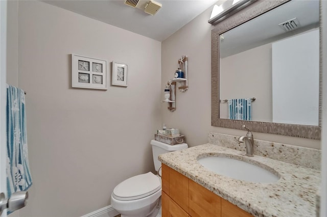 17960 Gulf Blvd Unit 111, Redington Shores, FL 33708 - half bath featuring visible vents, toilet, and vanity
