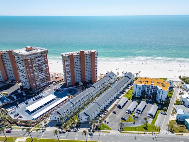 17960 Gulf Blvd Unit 111, Redington Shores, FL 33708 - bird's eye view featuring a beach view and a water view