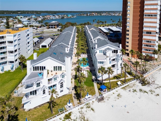 17960 Gulf Blvd Unit 111, Redington Shores, FL 33708 - bird's eye view featuring a water view