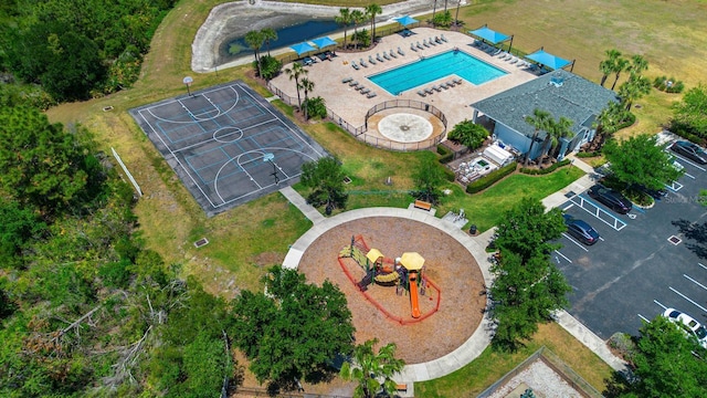 drone / aerial view