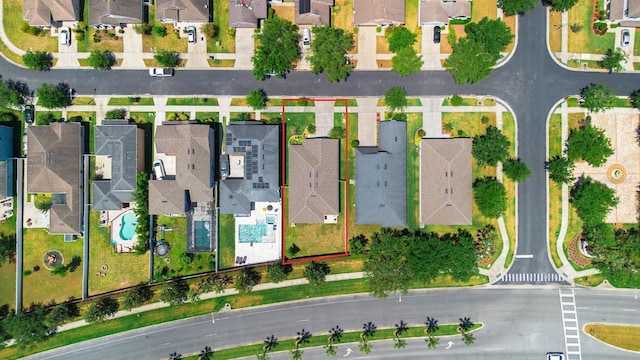 bird's eye view featuring a residential view