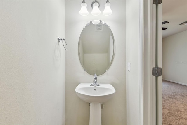 bathroom with visible vents