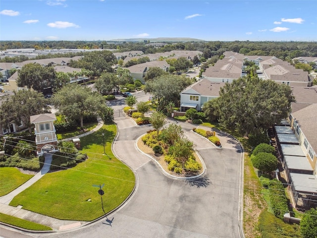 aerial view featuring a residential view