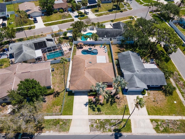 bird's eye view featuring a residential view