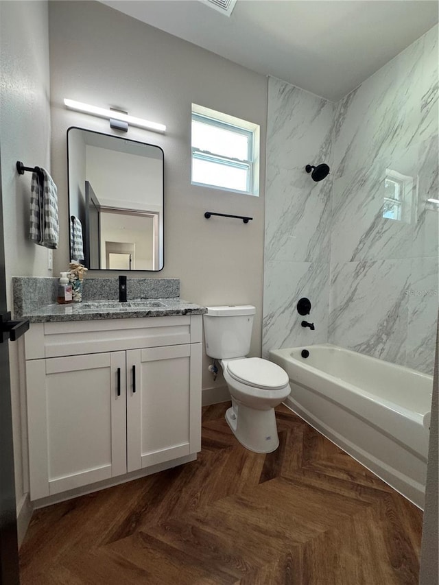7208 N Glen Ave, Tampa, FL 33614 - full bathroom featuring toilet, vanity, and shower / washtub combination