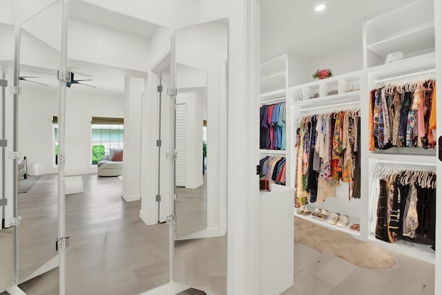 420 48th St N, Saint Petersburg, FL 33713 - spacious closet featuring a ceiling fan