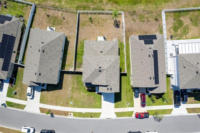 bird's eye view featuring a residential view
