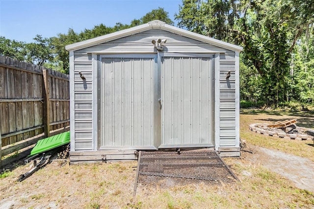 6821 Mary Lou Ln, Wesley Chapel, FL 33544 - view of shed featuring fence