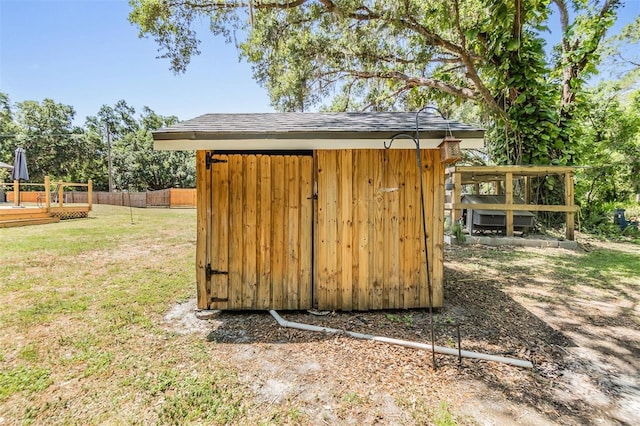 6821 Mary Lou Ln, Wesley Chapel, FL 33544 - view of shed with fence