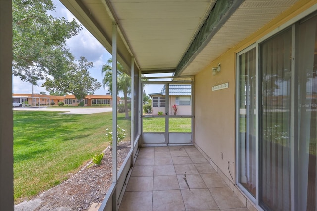 1802 Bedford Ter Unit 187, Sun City Center, FL 33573 - view of unfurnished sunroom