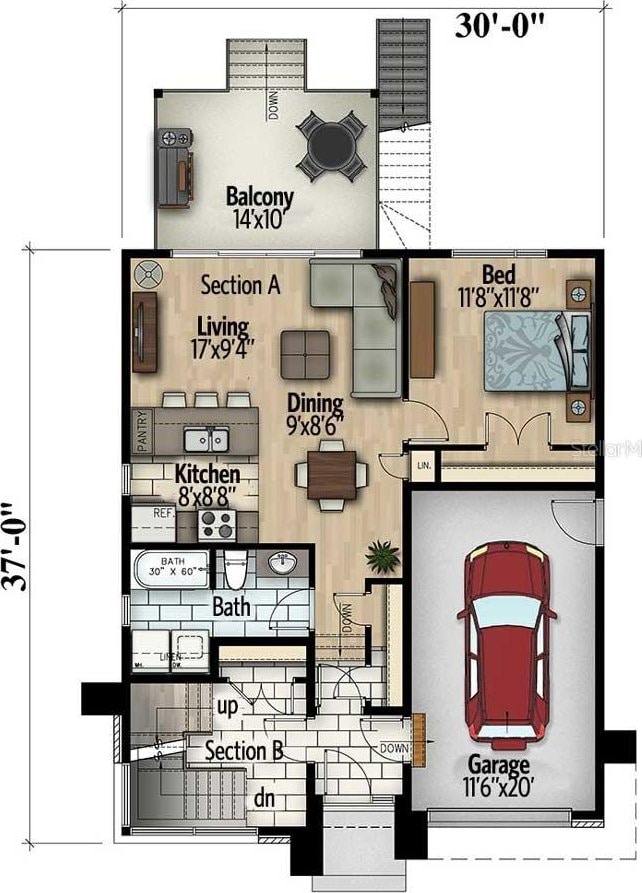 91 Avonwood, Tampa, FL 33625 - floor plan