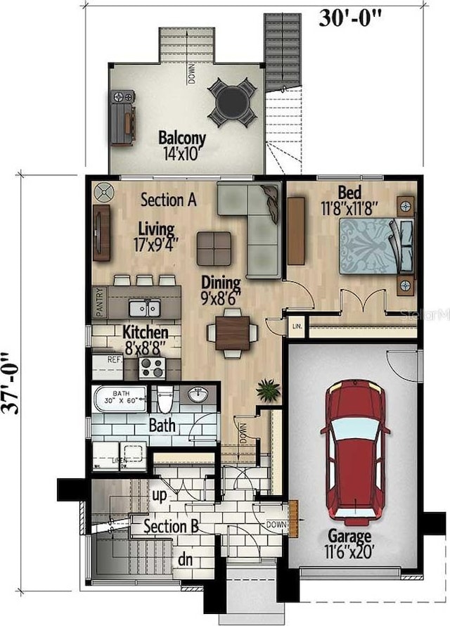 91 Avonwood, Tampa, FL 33625 - floor plan