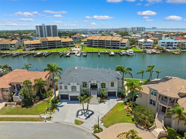 6202 Pasadena Point Blvd, Gulfport, FL 33707 - aerial perspective of suburban area featuring a nearby body of water