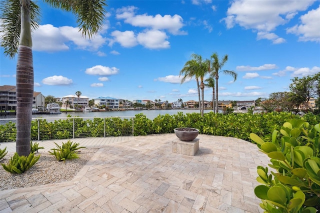 6202 Pasadena Point Blvd, Gulfport, FL 33707 - view of patio / terrace with a water view