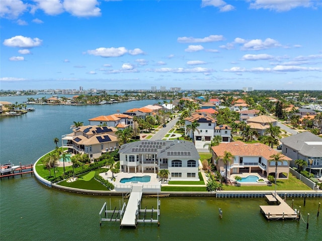 6202 Pasadena Point Blvd, Gulfport, FL 33707 - aerial view of residential area with a pool area and a large body of water
