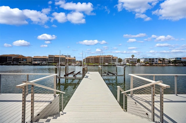 6202 Pasadena Point Blvd, Gulfport, FL 33707 - dock with boat lift and a water view