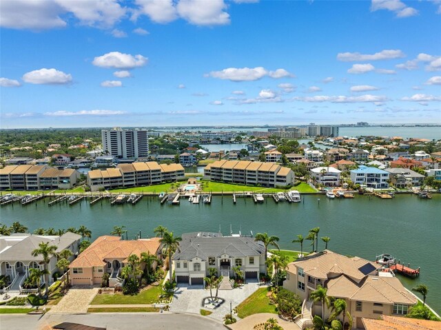 6202 Pasadena Point Blvd, Gulfport, FL 33707 - aerial perspective of suburban area with a nearby body of water