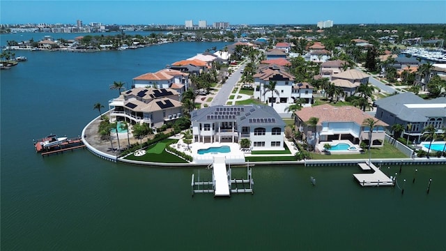6202 Pasadena Point Blvd, Gulfport, FL 33707 - aerial perspective of suburban area with a pool area and a nearby body of water