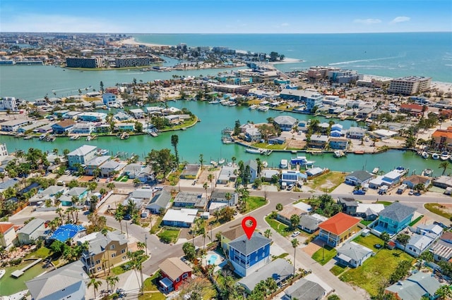 13117 4th St E, Madeira Beach, FL 33708 - bird's eye view of a nearby body of water