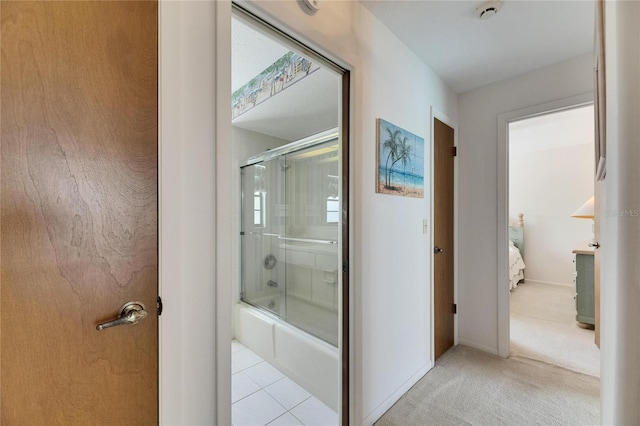 927 Golf Island Dr, Apollo Beach, FL 33572 - bathroom with bath / shower combo with glass door and ensuite bathroom