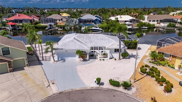 927 Golf Island Dr, Apollo Beach, FL 33572 - aerial view of residential area with a nearby body of water
