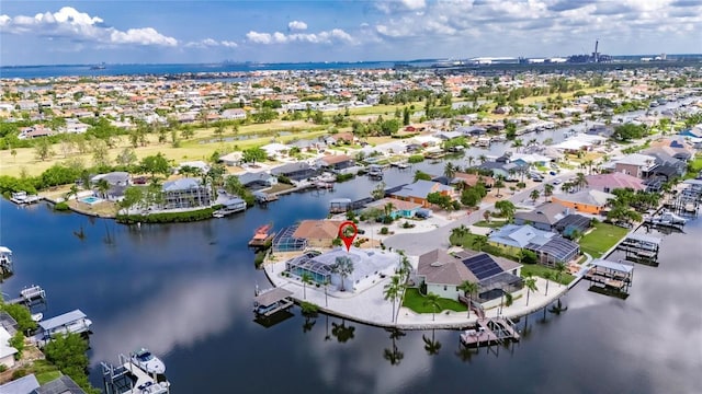 927 Golf Island Dr, Apollo Beach, FL 33572 - aerial overview of property's location with a nearby body of water and nearby suburban area