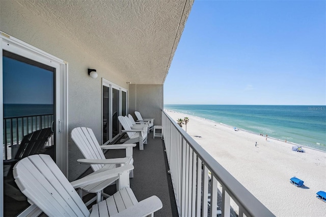 19418 Gulf Blvd Unit 507, Indian Shores, FL 33785 - balcony featuring view of water and beach