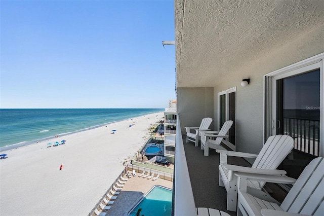 19418 Gulf Blvd Unit 507, Indian Shores, FL 33785 - balcony with view of water and beach