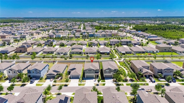 bird's eye view featuring a residential view