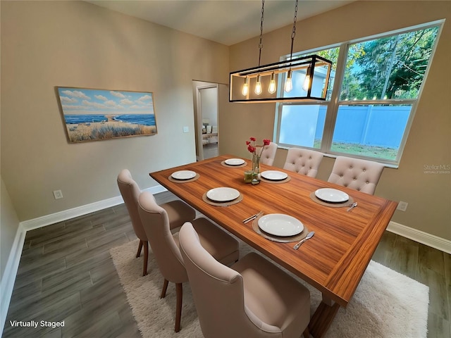 37565 Teri Ct, Dade City, FL 33525 - dining area with wood finished floors and baseboards