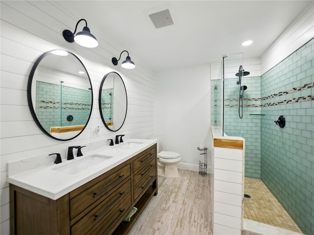 13004 Bell Creek Chase, Riverview, FL 33569 - full bath featuring wood finished floors, walk in shower, and a sink