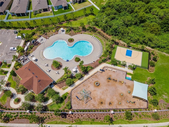 drone / aerial view