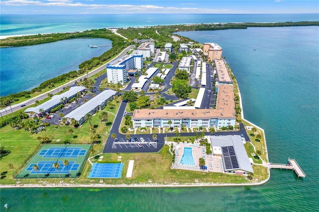 9 Haig Pl Unit 510, Dunedin, FL 34698 - drone / aerial view with a water view