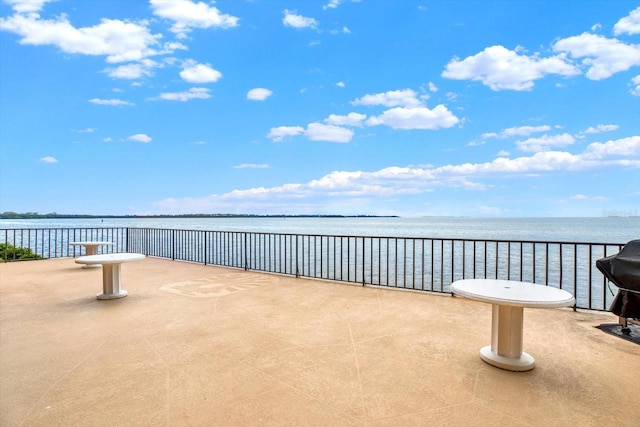 9 Haig Pl Unit 510, Dunedin, FL 34698 - view of patio / terrace featuring a water view