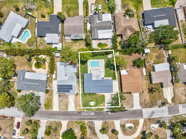 bird's eye view featuring a residential view