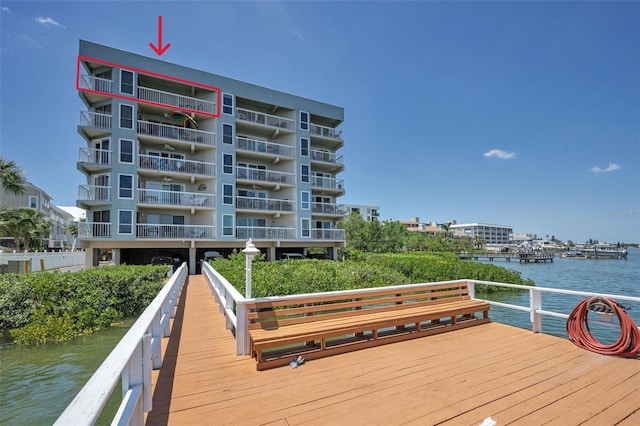 19925 Gulf Blvd Unit 503, Indian Shores, FL 33785 - dock area with a water view