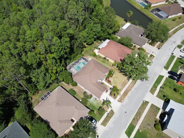1135 Wyndham Lakes Dr, Odessa, FL 33556 - birds eye view of property with a water view and a residential view