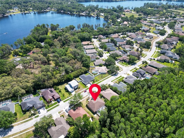 1135 Wyndham Lakes Dr, Odessa, FL 33556 - drone / aerial view with a residential view and a water view