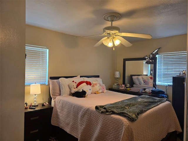 9950 Morris Brg, Tampa, FL 33637 - bedroom featuring multiple windows and ceiling fan